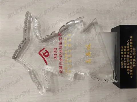 二等奖·2020年全国行业职业技能竞赛--奖杯