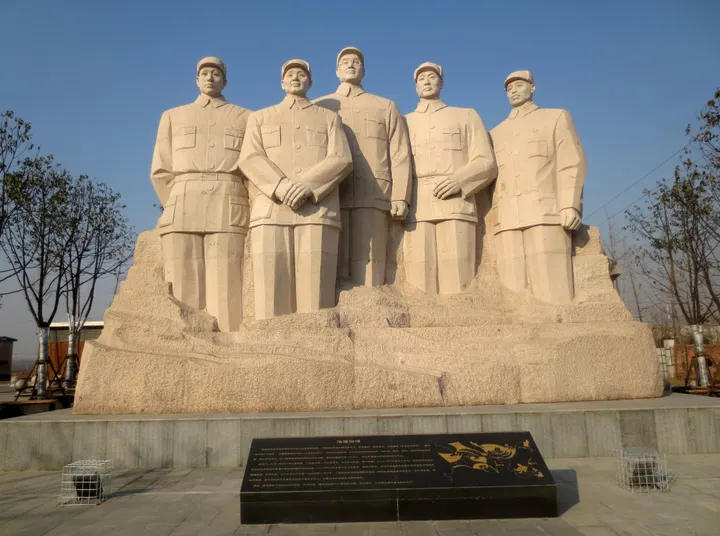 淮海战役五常委·高英坡大师艺术作品