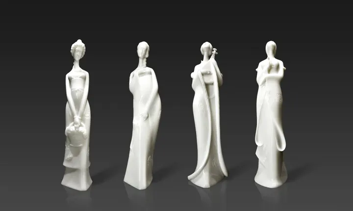 四大美女·高英坡大师艺术作品