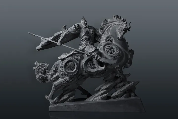 忠义千秋·高英坡大师艺术作品